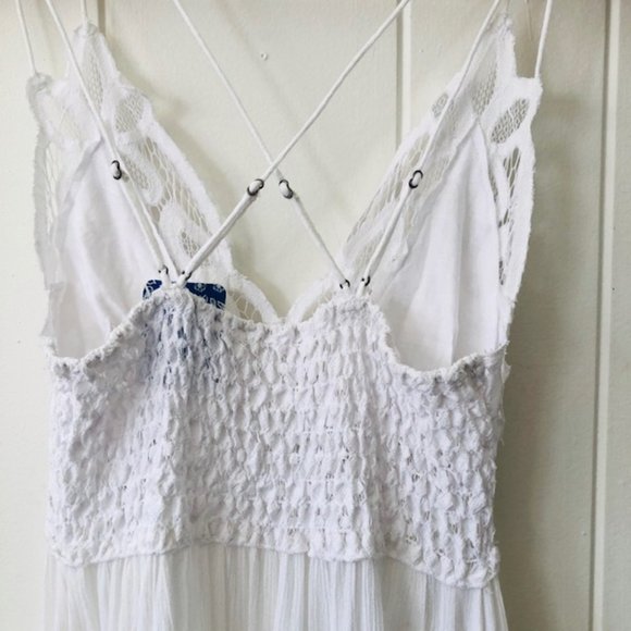 Free People Adella White Lace Mini Dress - Picture 8 of 11